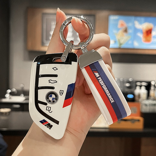 适用宝马钥匙套新款五系530三系330汽车1/7系扣x1x2x3x5x7壳ix1女 - 图1