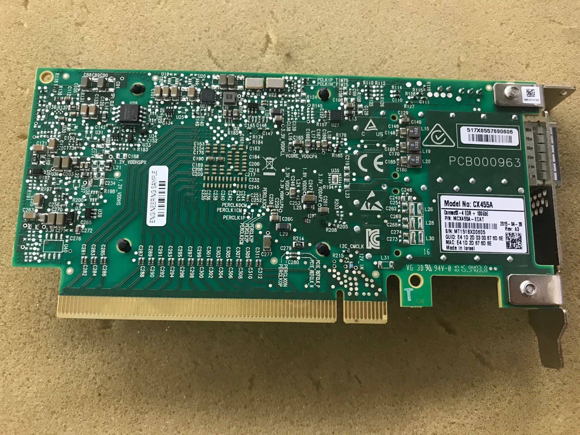 Mellanox ConnectX-4 MCX455A-ECAT 100G网卡 IB卡 CX455A CX456A-图0