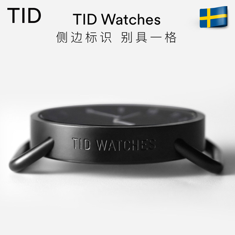 tid正品小黑盘时尚男士欧美手表 tidwatches欧美腕表