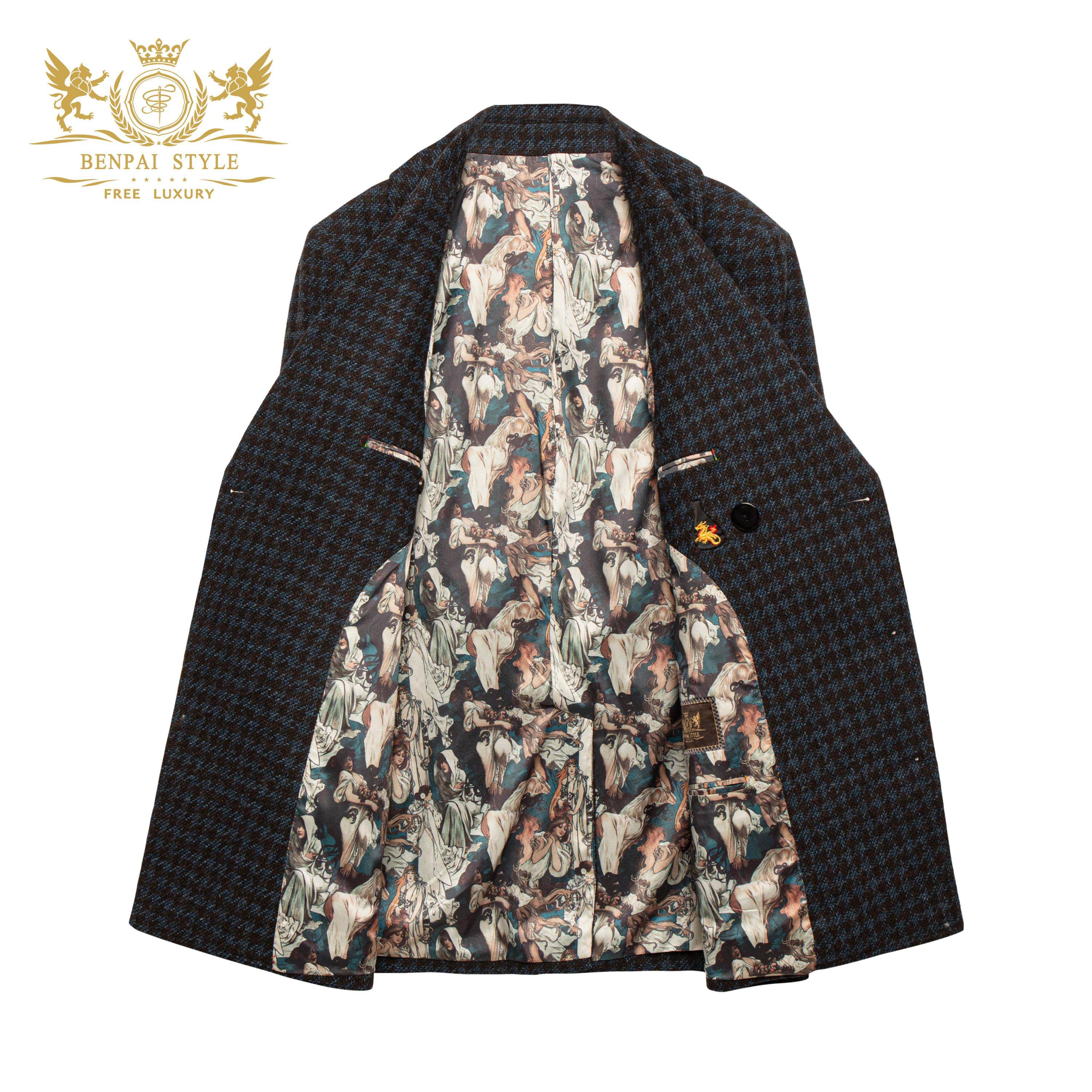 本派羊毛大衣男高档英伦双排扣海军大衣短款男士毛呢外套PeaCoat,淘宝优惠券,粉丝福利购,淘宝优惠卷