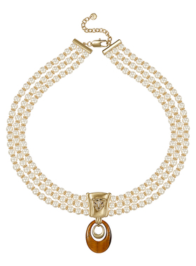 Riotlily/艾特里里金钱豹新年系列项链女款礼物珍珠高端简约