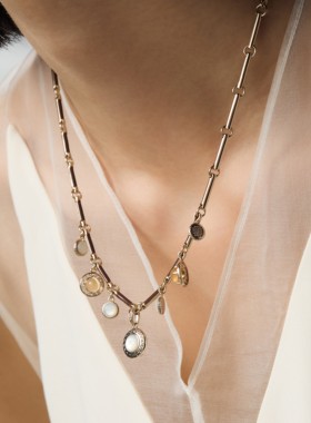 Riotlily艾特里里希腊古迹项链波西米亚风琉璃圣诞女款礼物