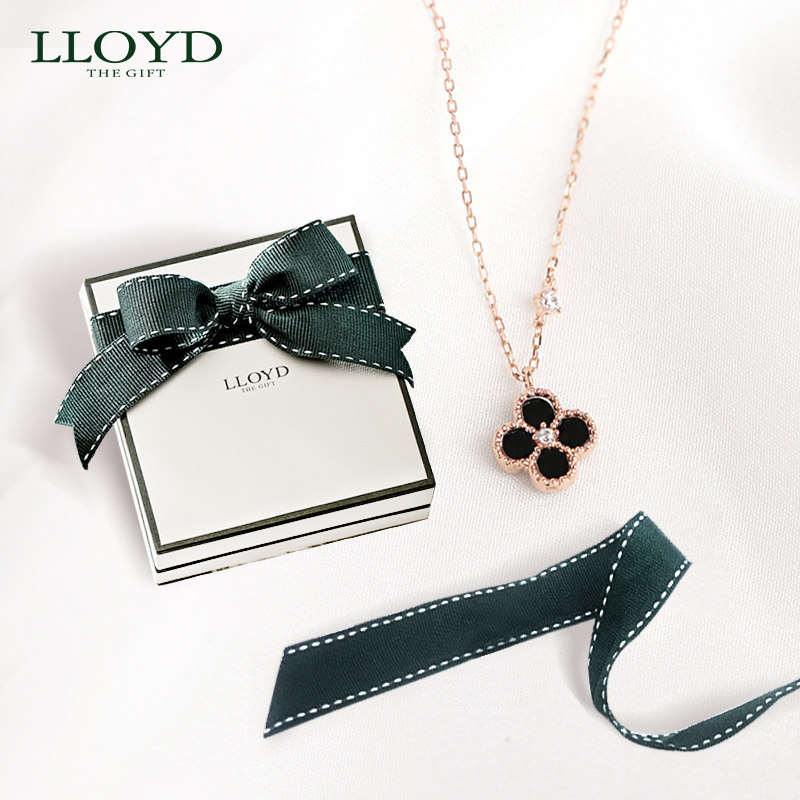 lloyd洛雅蒂正品女14k金锁骨链 LLOYD海外项链