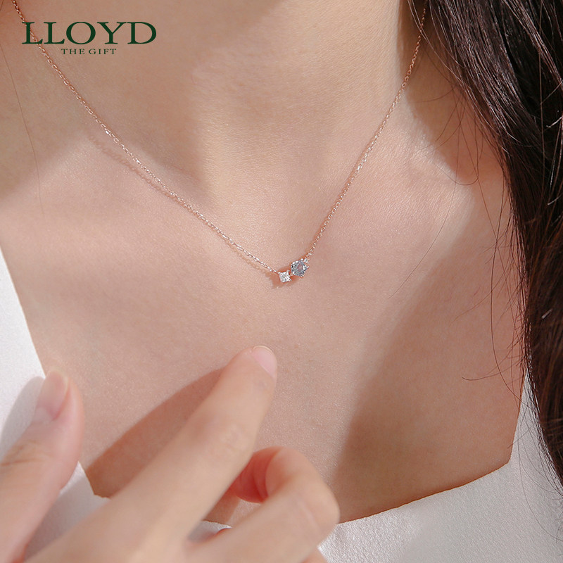 lloyd洛雅蒂正品女10k金温柔项链 LLOYD海外项链