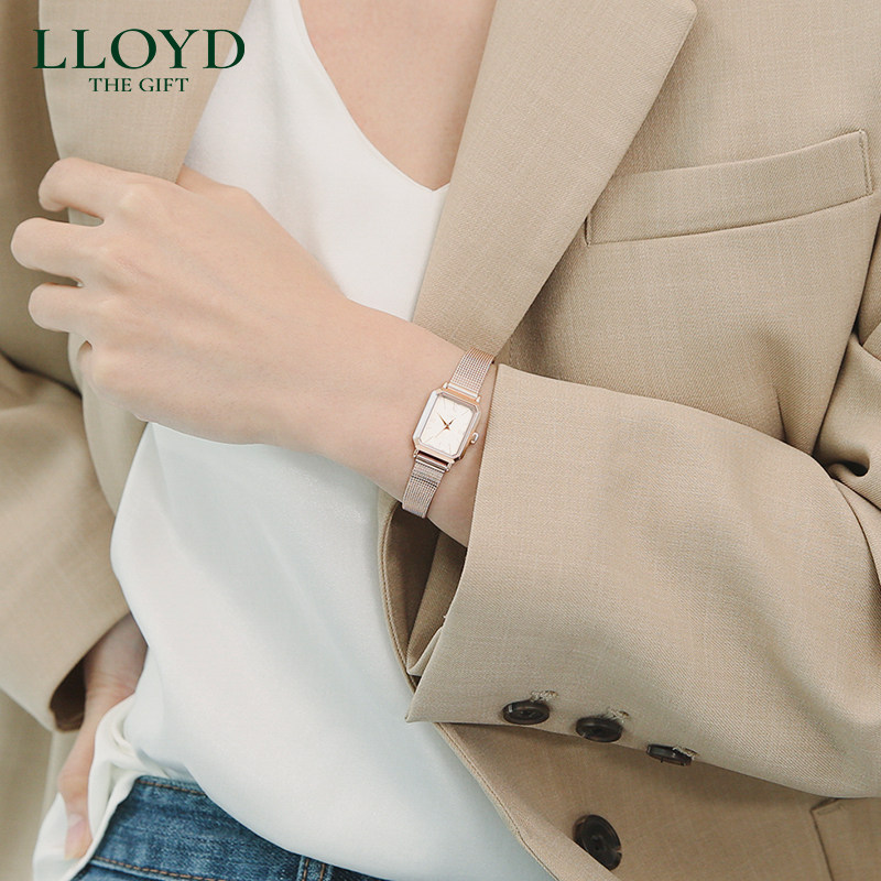lloyd洛雅蒂正品女复古金属手表 LLOYD海外日韩腕表