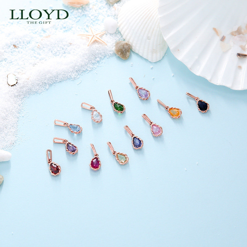 lloyd洛雅蒂正品女10k水滴吊坠 LLOYD海外项链
