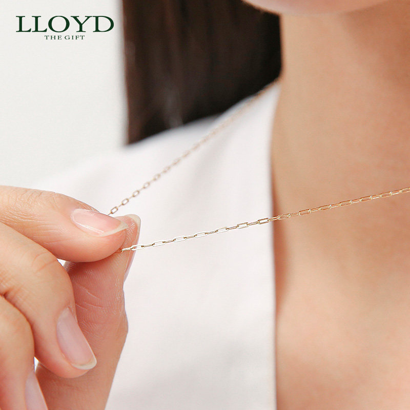 lloyd洛雅蒂正品轻奢女14k锁骨链 LLOYD海外项链