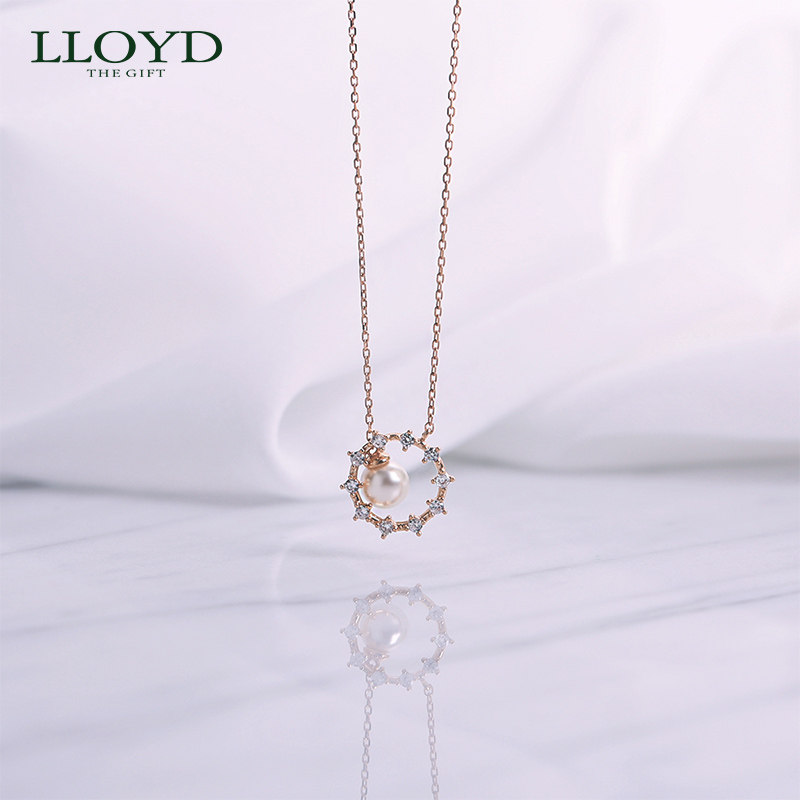 lloyd洛雅蒂正品女韩国14k锁骨链 LLOYD海外项链