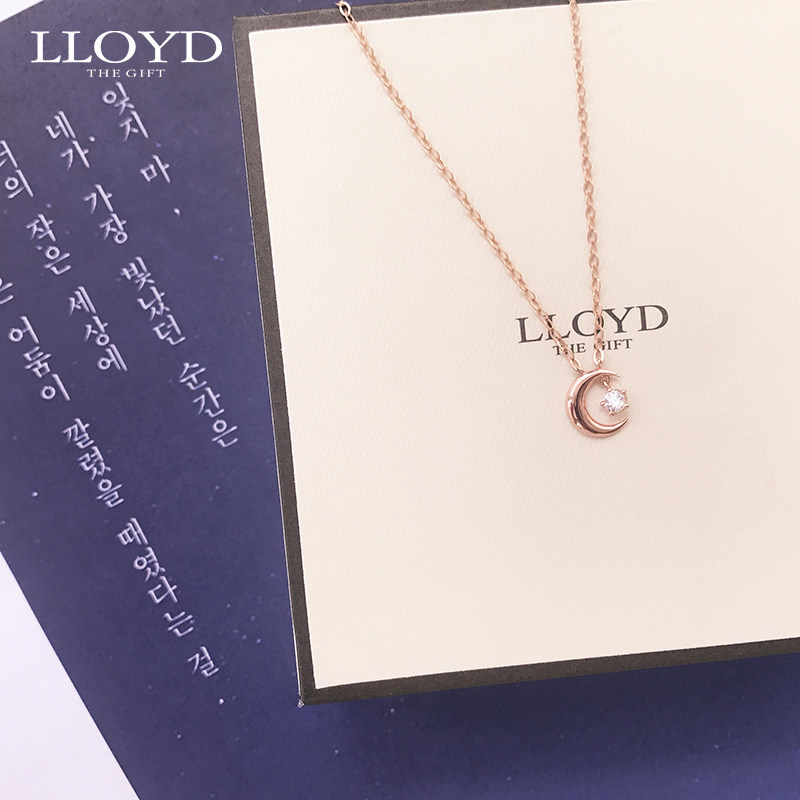 lloyd洛雅蒂正品女韩国极光锁骨链 LLOYD海外项链