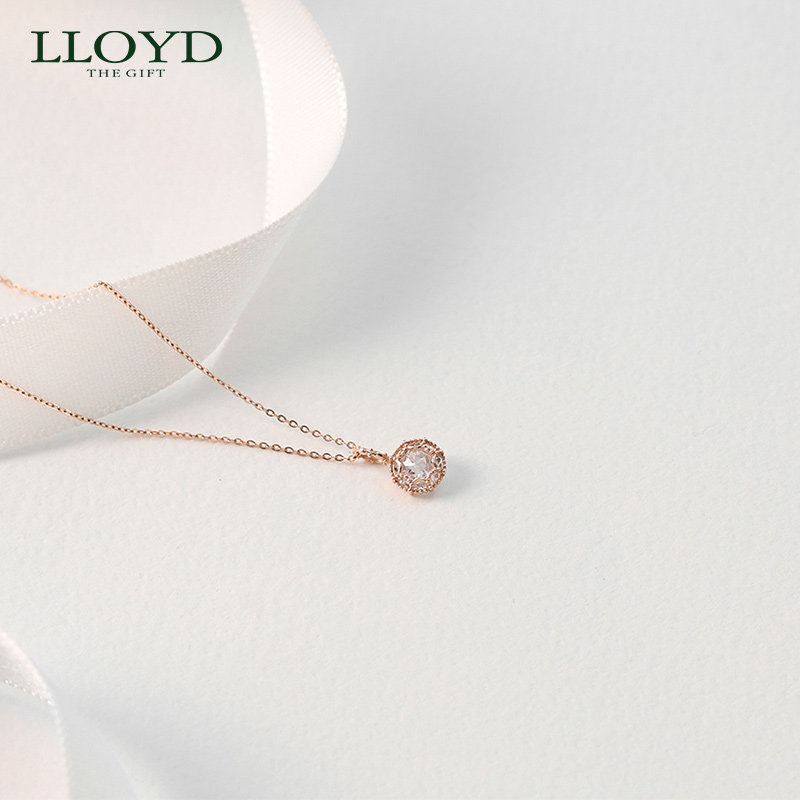 lloyd洛雅蒂正品女10k晶莹宝石 LLOYD海外项链