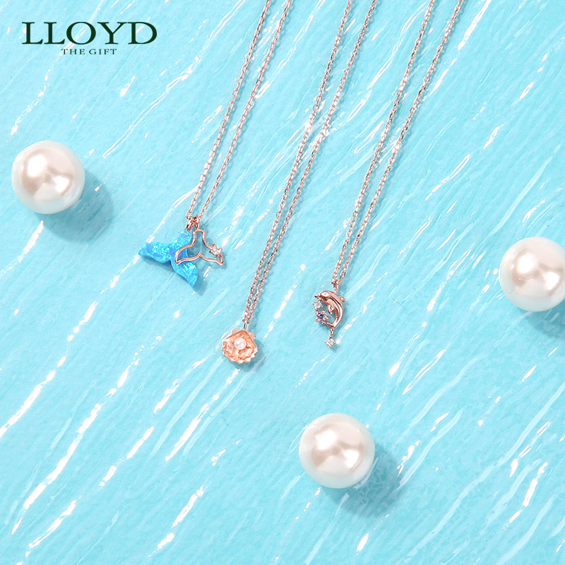 lloyd洛雅蒂正品女10k个性锁骨链 LLOYD海外项链