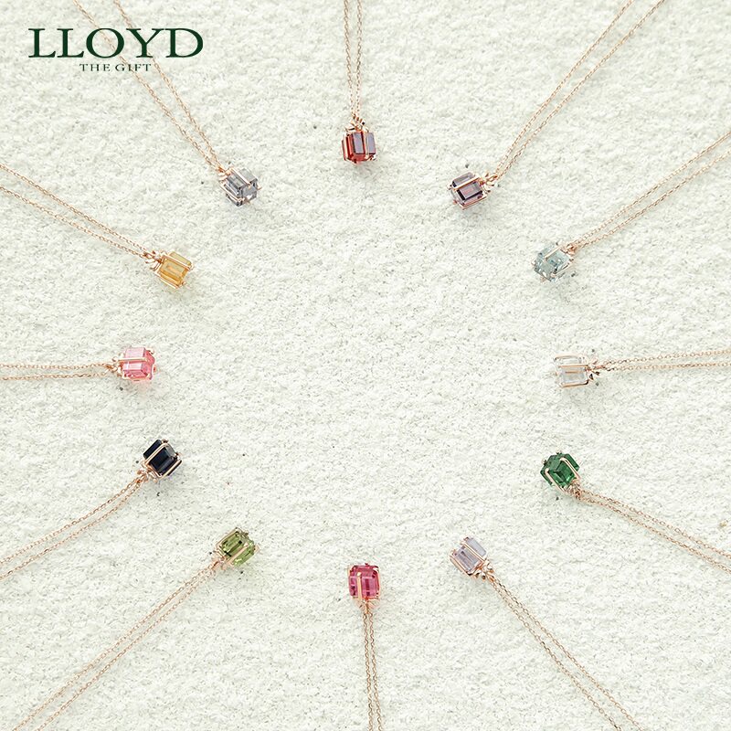 洛雅蒂正品女韩国10k礼盒锁骨链 LLOYD海外项链