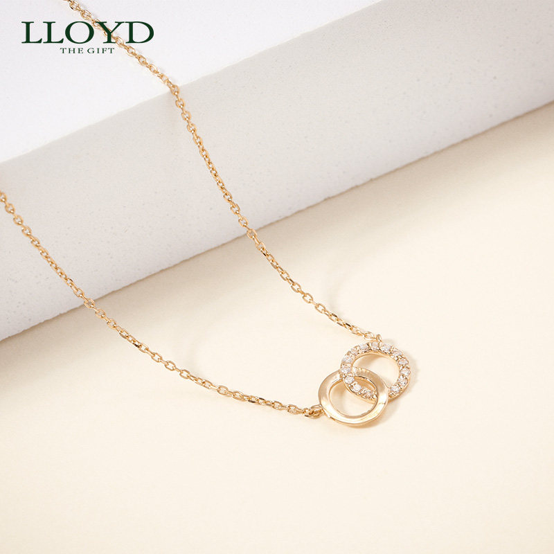 lloyd洛雅蒂正品女韩国锆石锁骨链 LLOYD海外项链