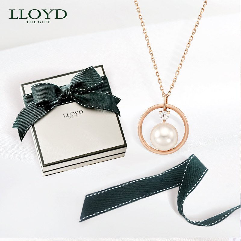 lloyd洛雅蒂正品女韩国珍珠锁骨链 LLOYD海外项链