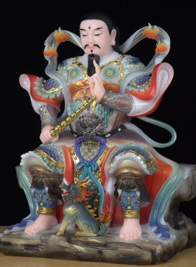 九天应元雷声普化天尊雷公神像道家雷祖家用供奉雷神大帝佛像摆件