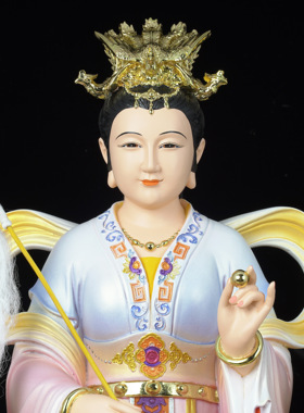 泰山姥姥泰山圣母树脂神像碧霞元君泰山奶奶家用供奉精工艺摆件