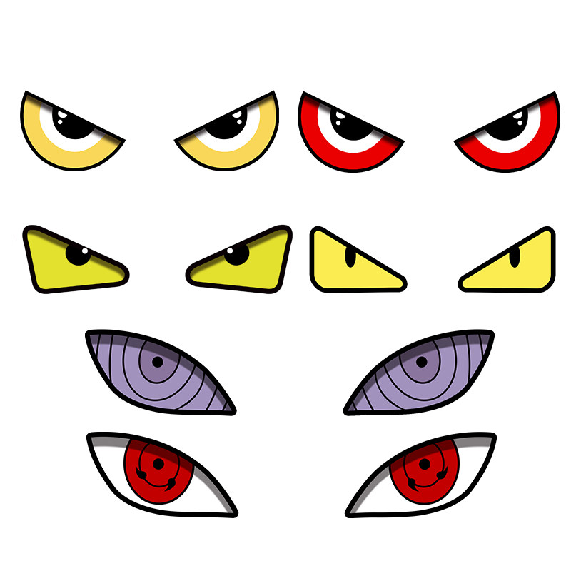 恶魔眼睛电动车贴纸铃木UY125小牛雅迪9号摩托车头盔反光装饰贴花,淘宝优惠券,粉丝福利购,淘宝优惠卷