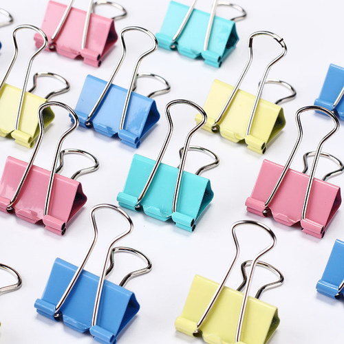 燕尾夹长尾夹铁票夹小号票据文件小夹子试卷铁夹办公用品文具资料夹鱼尾夹凤尾夹大号强力混合装票夹试卷夹 - 图1