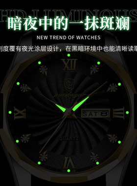 男表Men's watch man wrist watches calendar watch часы