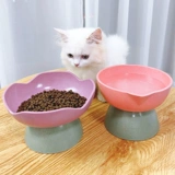 Кошачья чаша бассейн кошачий защита, защищающий шейные кошки бассейн кошки двойная миска для животных продукты плоская лицевая чаша, миска Ганно высокая собака