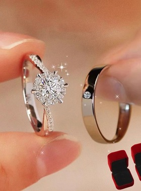 求婚婚戒对戒结婚一对婚礼仪式婚纱摄影仿真道具男女情侣交换戒指