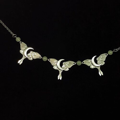 Vintage古着 Moon Night Moth Dream项链 - 图0