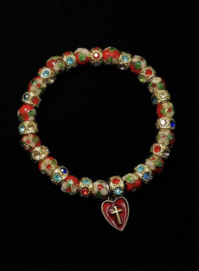 Vintage古着 Red Pearl Gothic手串