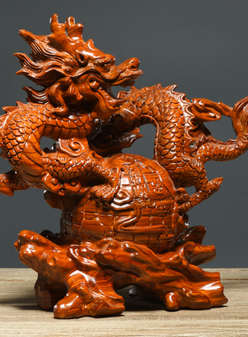 刺史木雕青龙汉龙装饰摆设