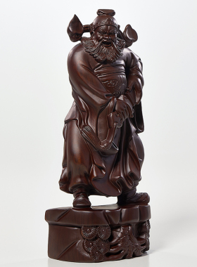 天师钟馗摆件风水工艺品