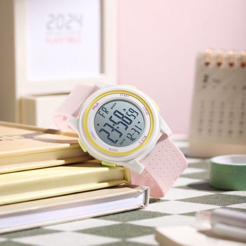 FILA斐乐电子手表女款学生初高中只看时间夜光运动男款表礼物6658 - 图1