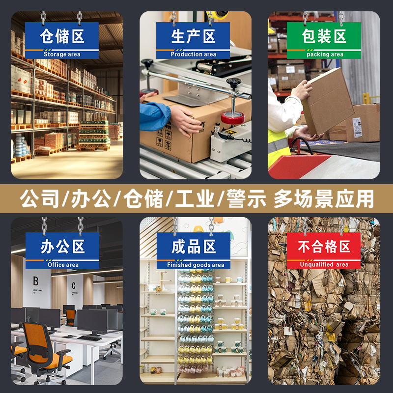 危险品存放区工厂车间生产仓库办公室门牌区域标识牌制作定做广告分区类指示标志亚克力双面挂牌提示UV定制 - 图2
