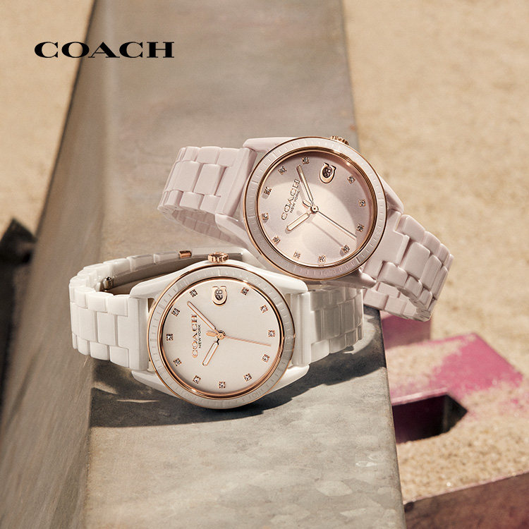 coach /蔻驰preston系列日历手表 coach蔻驰手表欧美腕表