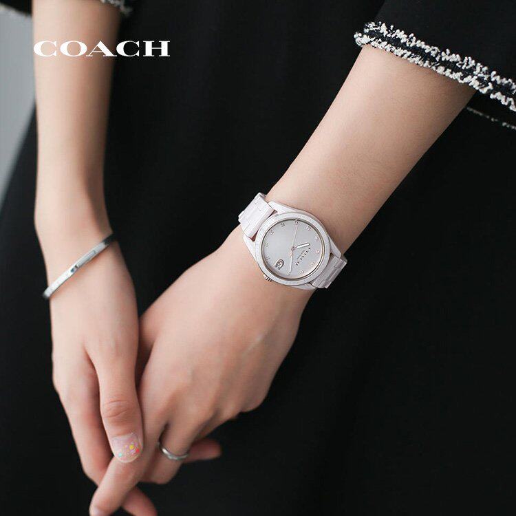 coach /蔻驰preston系列日历手表 coach蔻驰手表欧美腕表