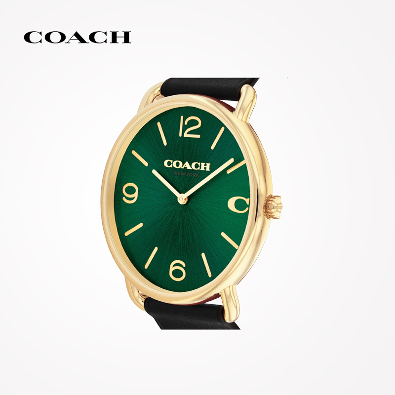 COACH/蔻驰ELLIOT系列男日晖纹表盘石英手表女表
