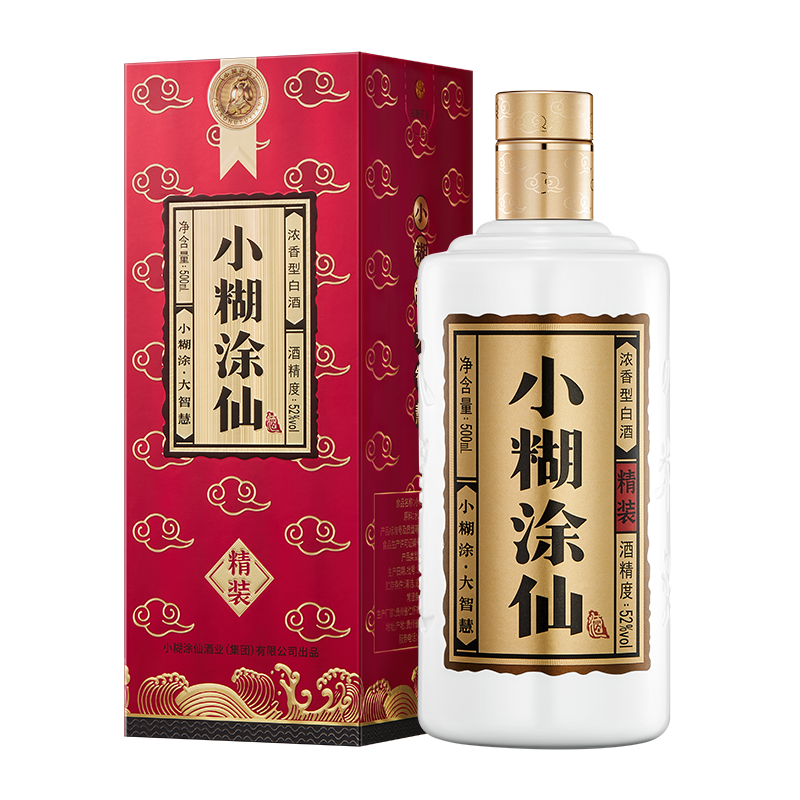 【酒厂直营】小糊涂仙精装版52度500ml*4浓香纯粮食整箱白酒送礼