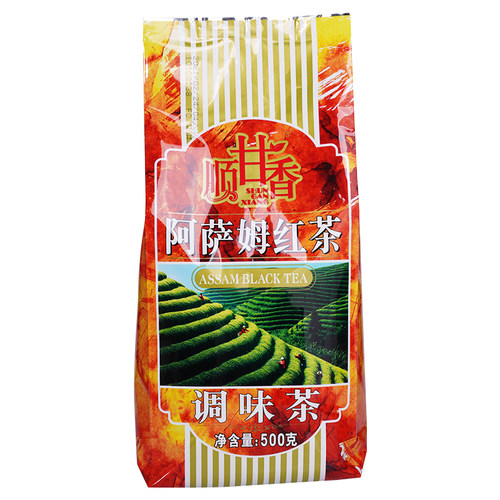 广村顺甘香阿萨姆伯爵锡兰红茶叶500g*5珍珠奶茶奶茶店专用红茶叶 - 图0