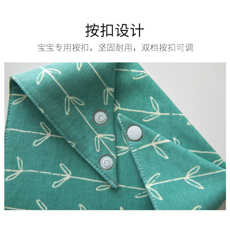 婴儿三角巾口水巾纯棉宝宝吃饭围嘴新生儿围兜防吐奶超柔亲肤秋冬 - 图2