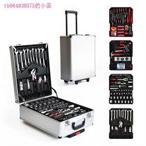 186 pieces of kit Kit Pull Lever Case Set Tool Aluminum Case Four Layers Hardware Combined Petrol Repair