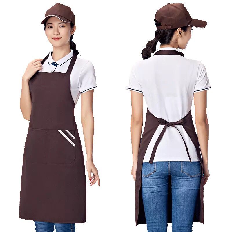 定制围裙可印logo印字工作服超市餐饮防油烘焙奶茶服务员围腰订做