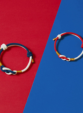 红绳长相思情侣手链学生饰品男女信物纪念金刚结手链手工编织手绳