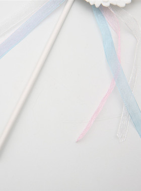 新款蛋糕装饰 唯美星星翅膀流苏蛋糕插旗蛋糕装饰用品