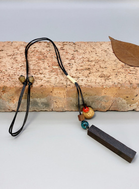 菩提子项链复古简约大气民族风项链 百搭毛衣链长款秋冬衣服配饰