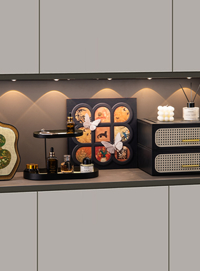 中古风小众玄关收纳摆件