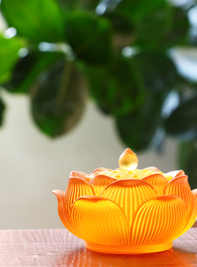 古法琉璃摆件中式书房中式