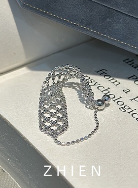 S925纯银女日韩潮流时尚百搭指环