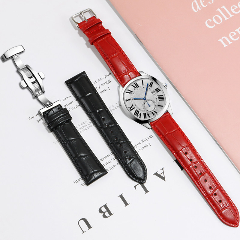 男女真皮萧邦法兰克卡地亚dw表链 圣琴配件