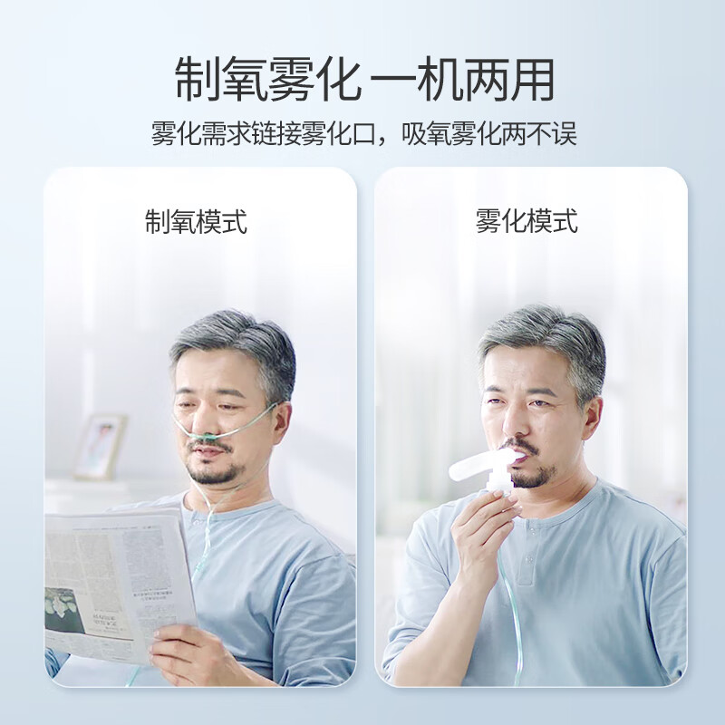 鱼跃家用老人吸氧机孕妇吸氧家用制氧机家用小型车载氧气机YU560