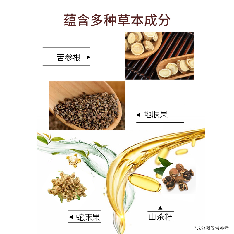 片仔癀皇后牌草本洗发露480ml润泽护发柔顺发质清洁去头屑洗发水 - 图2