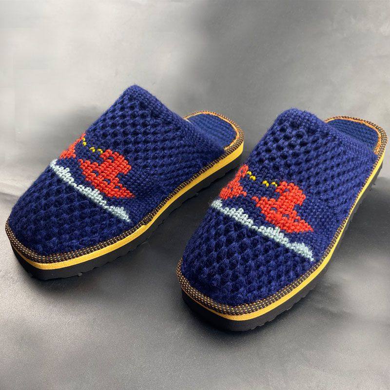 针织拖鞋成品结婚女士拖鞋手工编织毛线拖鞋勾拖鞋成品毛线鞋防滑,淘宝优惠券,粉丝福利购,淘宝优惠卷