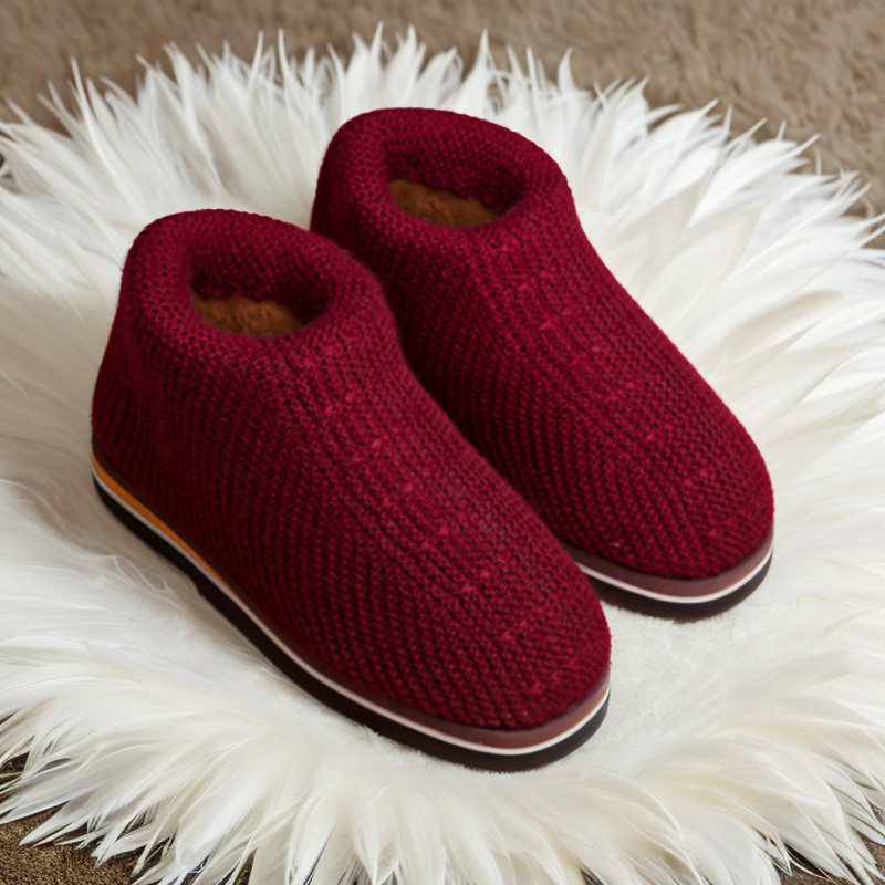 毛线鞋成品毛线编织棉鞋纯手工棉鞋男手工钩织棉鞋贵州棉鞋勾棉鞋,淘宝优惠券,粉丝福利购,淘宝优惠卷